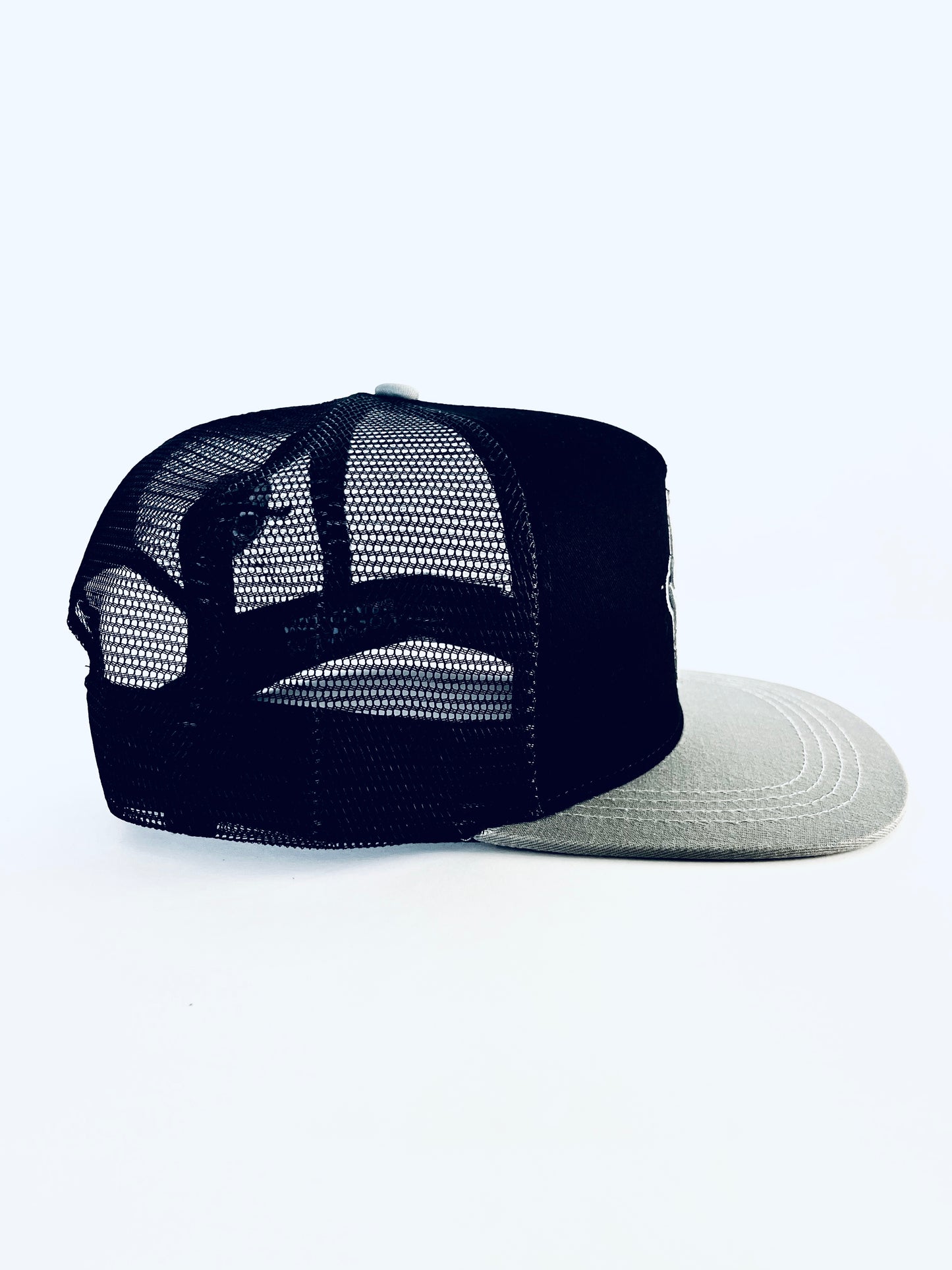 Silver/Black Flat Brim Radley Trucker