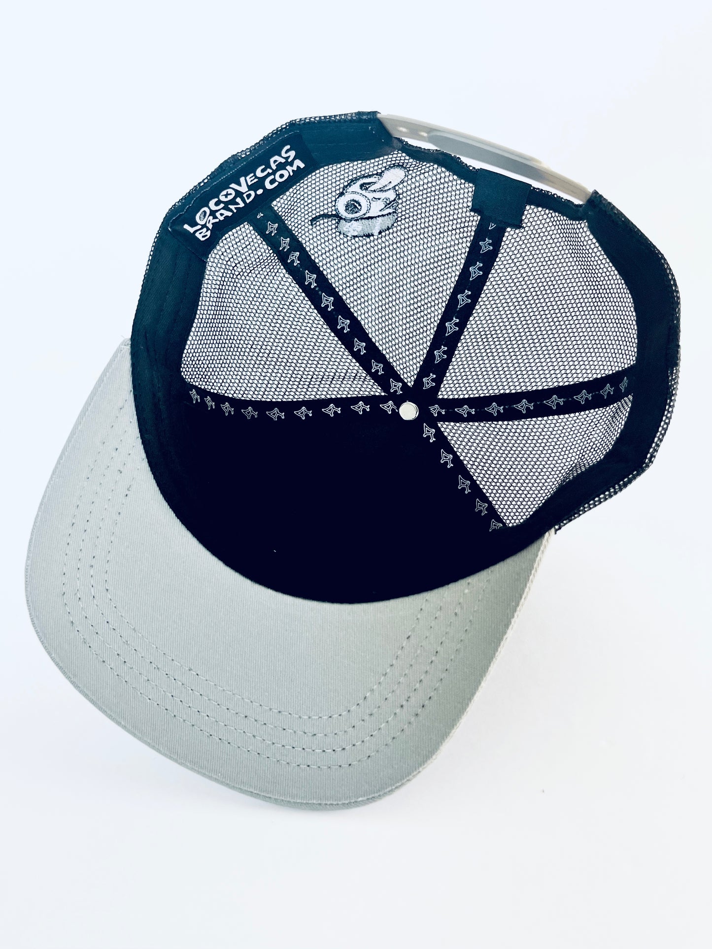 Silver/Black Flat Brim Radley Trucker